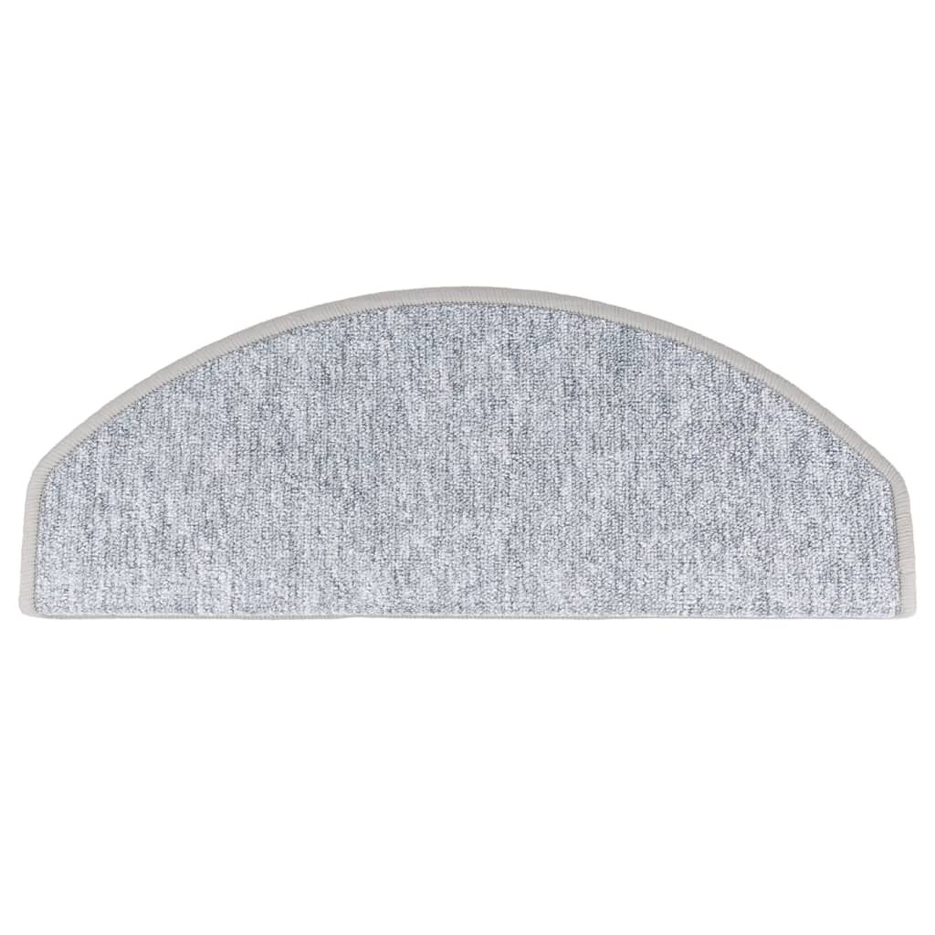 Stufenmatten 10 Stk. 65x24x4 cm Hellgrau Halbrund Groß