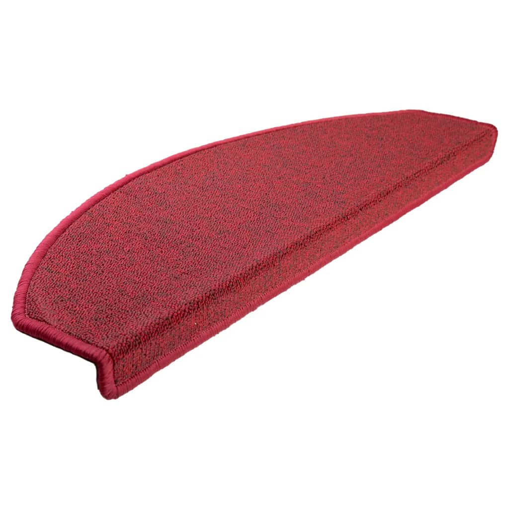 Stufenmatten 10 Stk. 65x24x4 cm Bordeaux Halbrund Groß