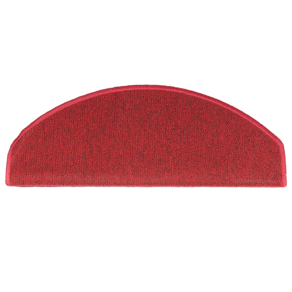 Stufenmatten 10 Stk. 65x24x4 cm Bordeaux Halbrund Groß