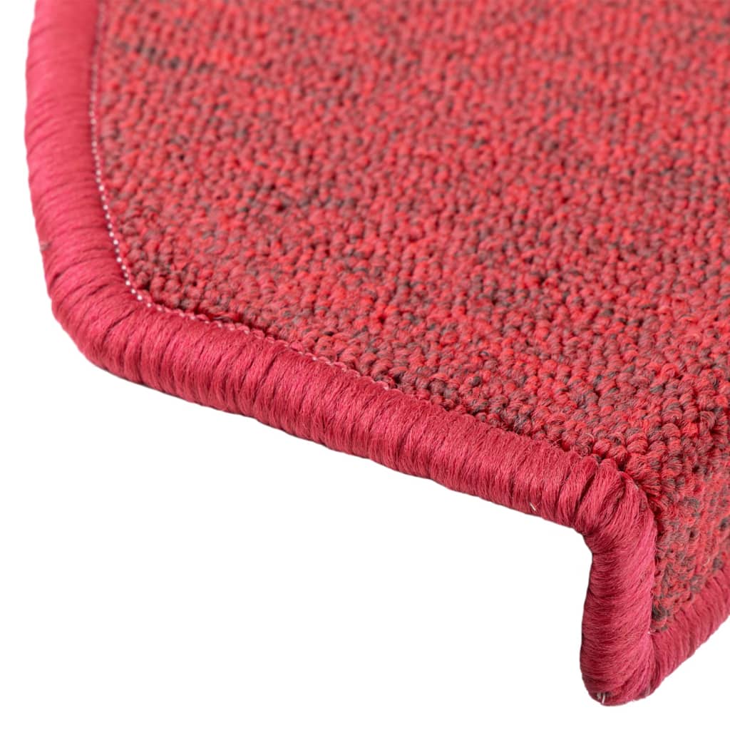 Stufenmatten 10 Stk. 65x24x4 cm Bordeaux Halbrund Groß