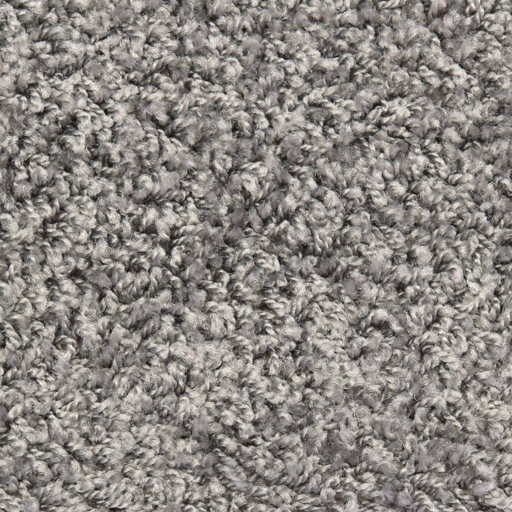 Stufenmatten 10 Stk. 56x17x3 cm Grau Halbrund