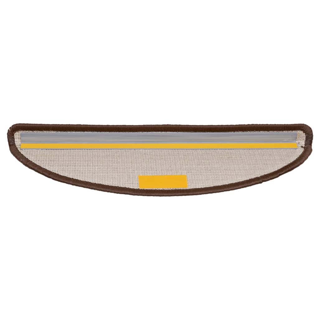 Stufenmatten 10 Stk. 56x17x3 cm Braun Halbrund