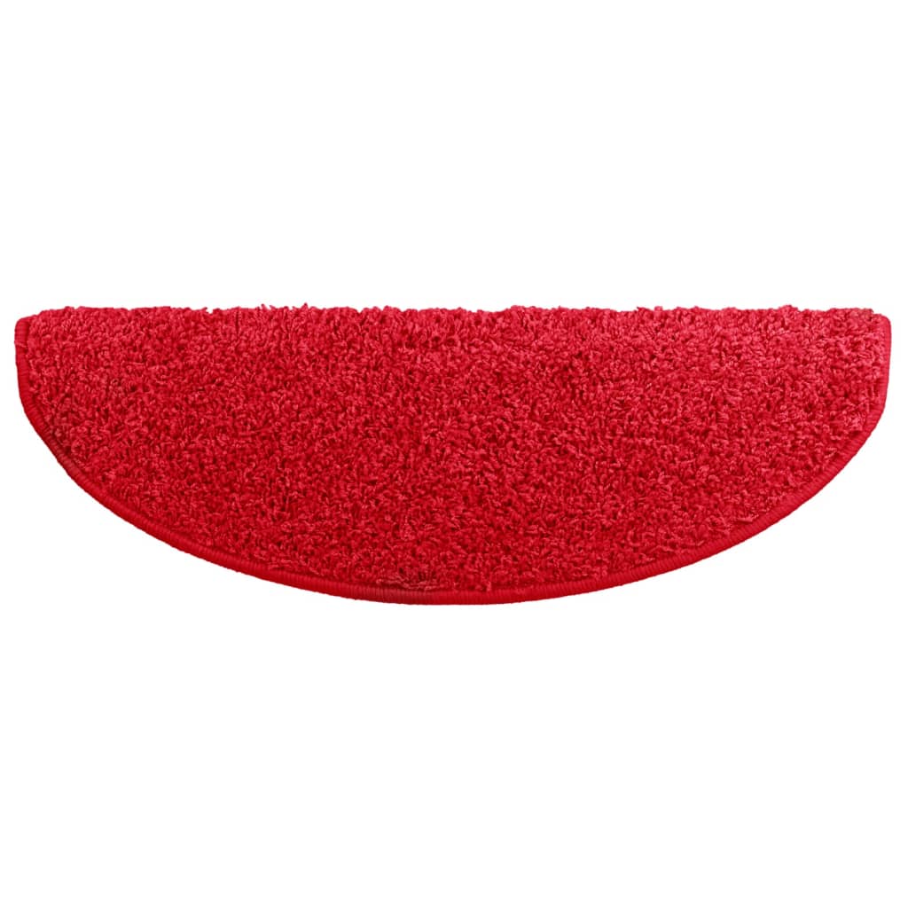 Stufenmatten 10 Stk. 65x21x4 cm Rot Halbrund Groß