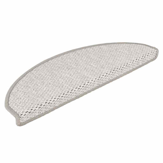 Treppenmatten Selbstklebend Sisal-Look 15 Stk. 65x21x4 Platina