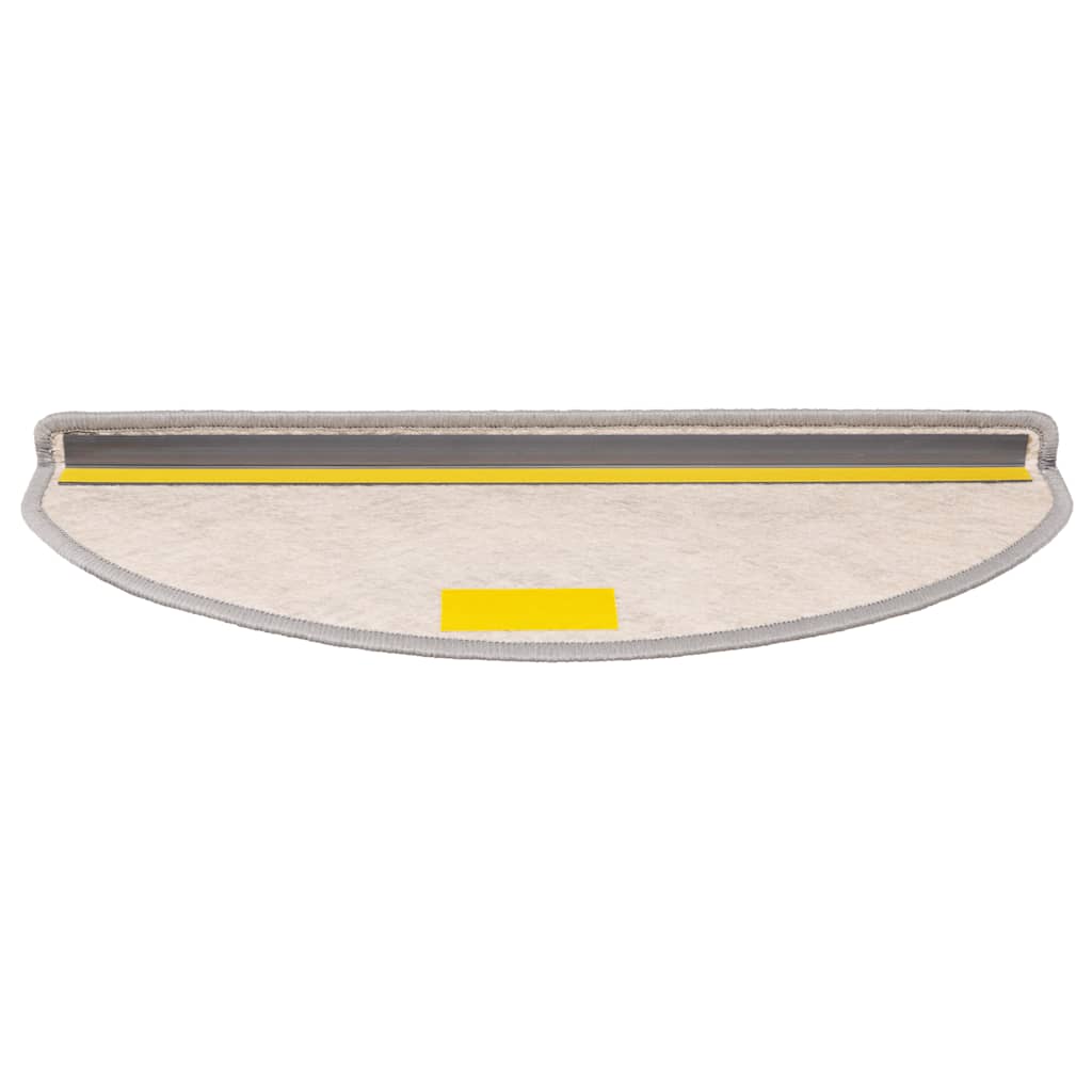 Treppenmatten Selbstklebend Sisal-Look 15 Stk. 65x21x4 Platina