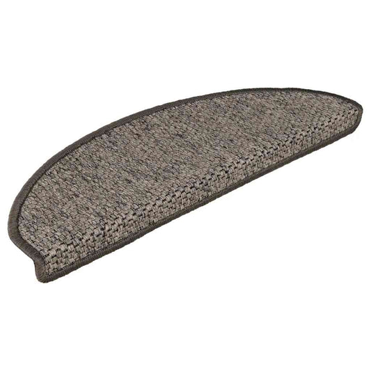 Treppenmatten Selbstklebend Sisal 15 Stk. 65x21x4 cm Anthrazit