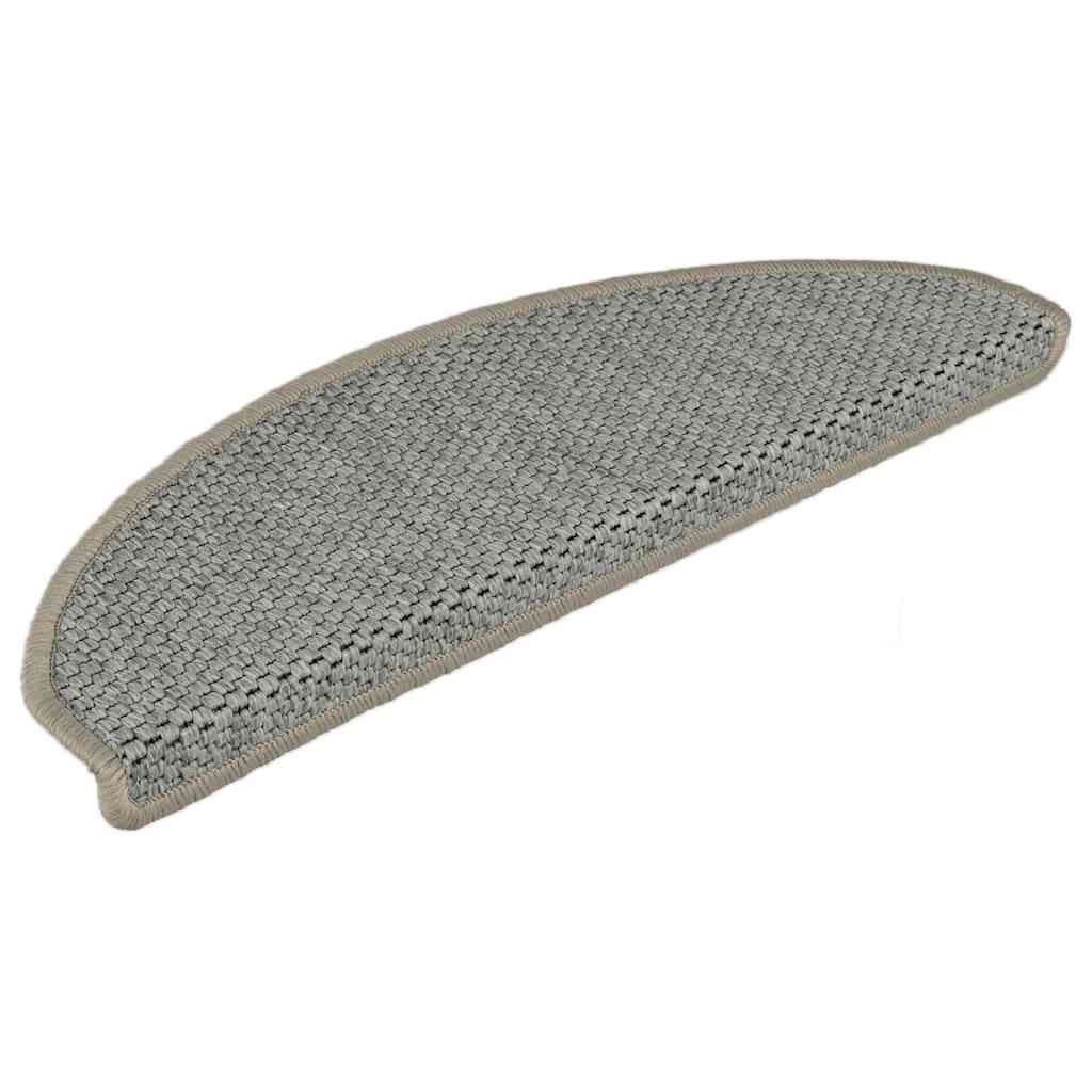 Treppenmatten Selbstklebend Sisal-Look 15 Stk 65x21x4 Hellbeige