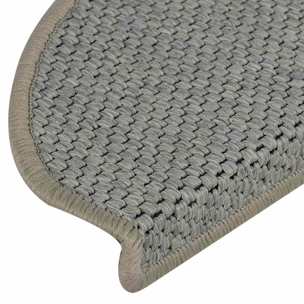 Treppenmatten Selbstklebend Sisal-Look 15 Stk 65x21x4 Hellbeige