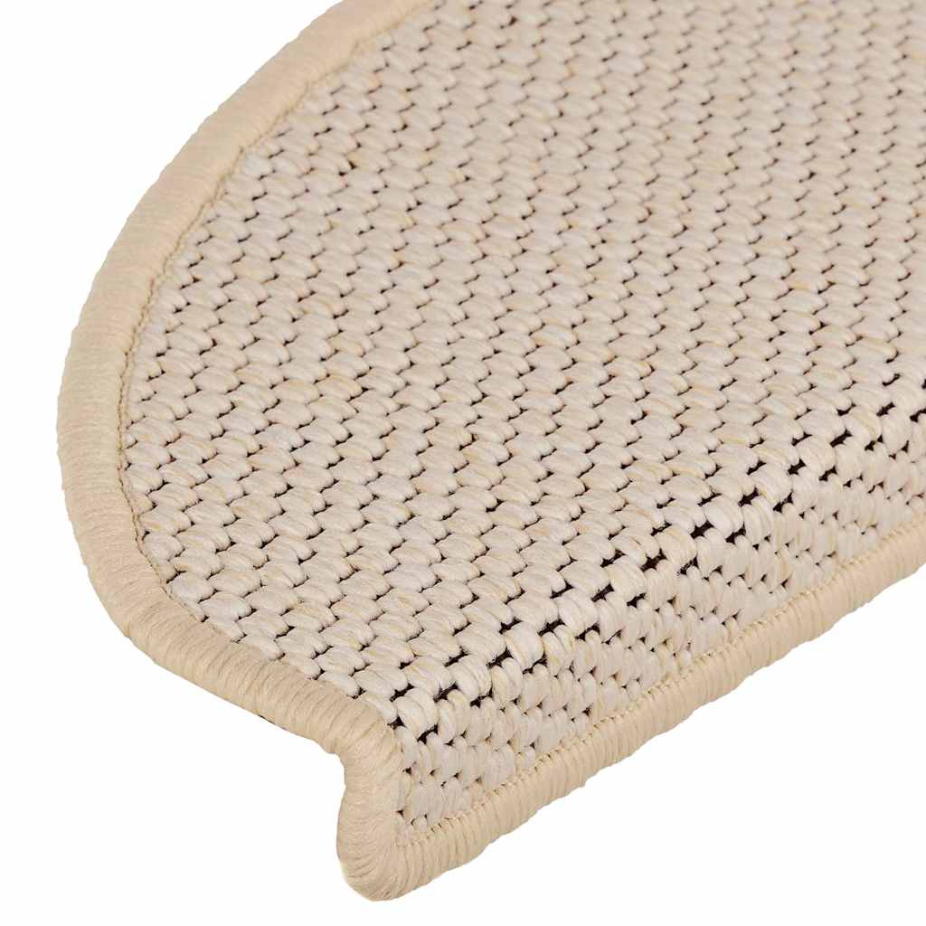 Treppenmatten Selbstklebend Sisal-Look 15 Stk. 65x21x4 Berber