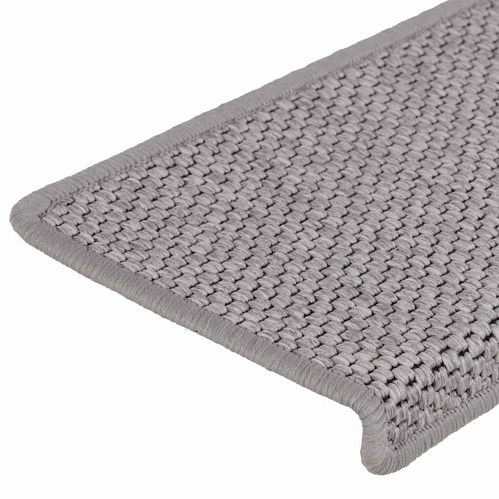 Treppenmatten Selbstklebend Sisal-Optik 15 Stk. 65x21x4 cm
