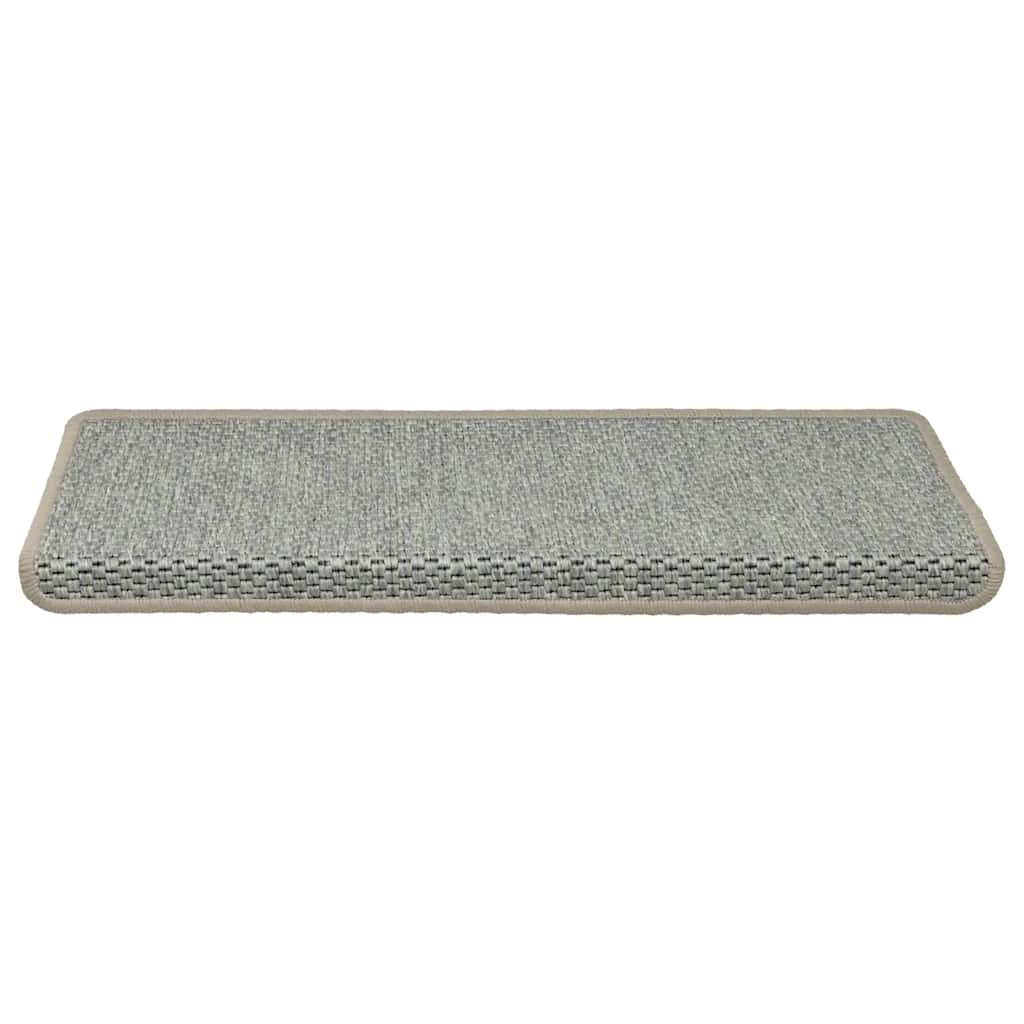 Treppenmatten Selbstklebend Sisal-Look 15 Stk 65x21x4 Grün