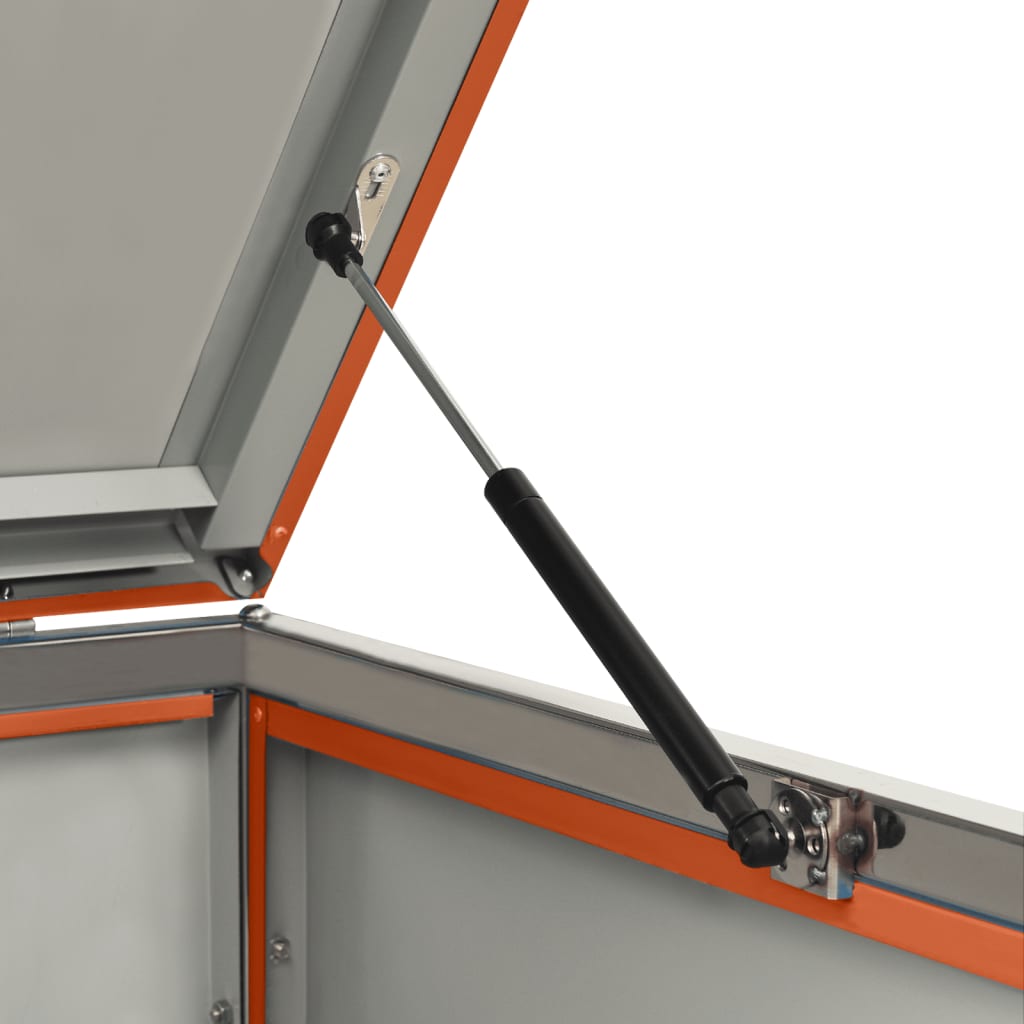 Mülltonnenbox für 4 Tonnen 276,5x77,5x112,5 cm Edelstahl