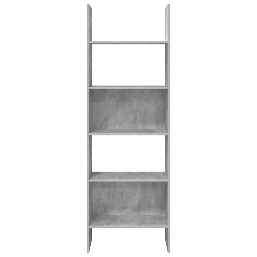 Bücherregal Betongrau 60x35x180 cm Holzwerkstoff