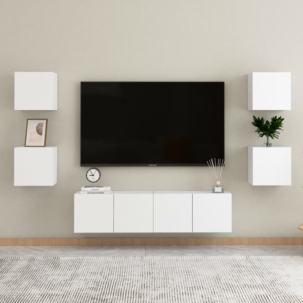 TV overskab hvid 30,5x30x30 cm