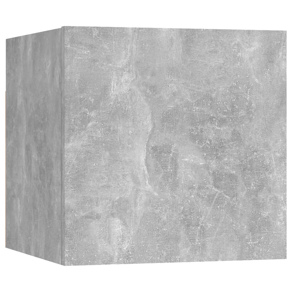 TV overskabe 2 stk Betongrå 30,5x30x30 cm