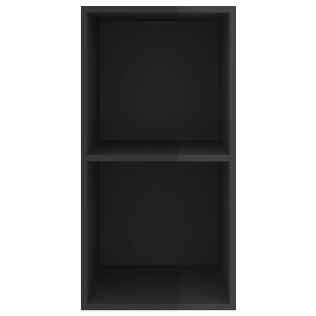 TV-vægskab sort højglans 37x37x72 cm træmateriale