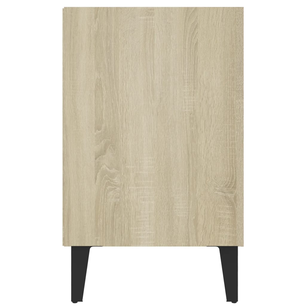 TV-Schrank mit Metallbeinen Sonoma-Eiche 103,5x30x50 cm