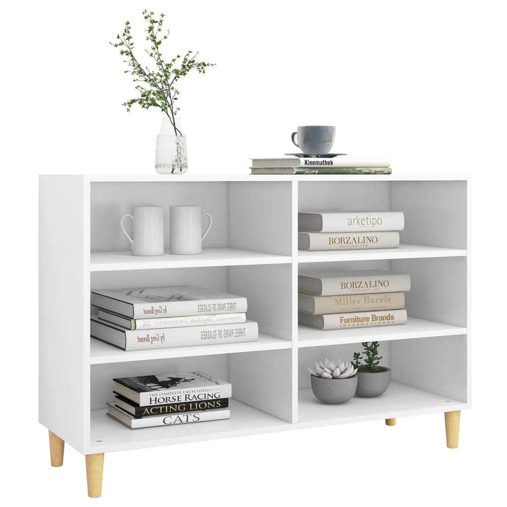 Skænk Hvid 103,5x35x70 cm Træ Materiale