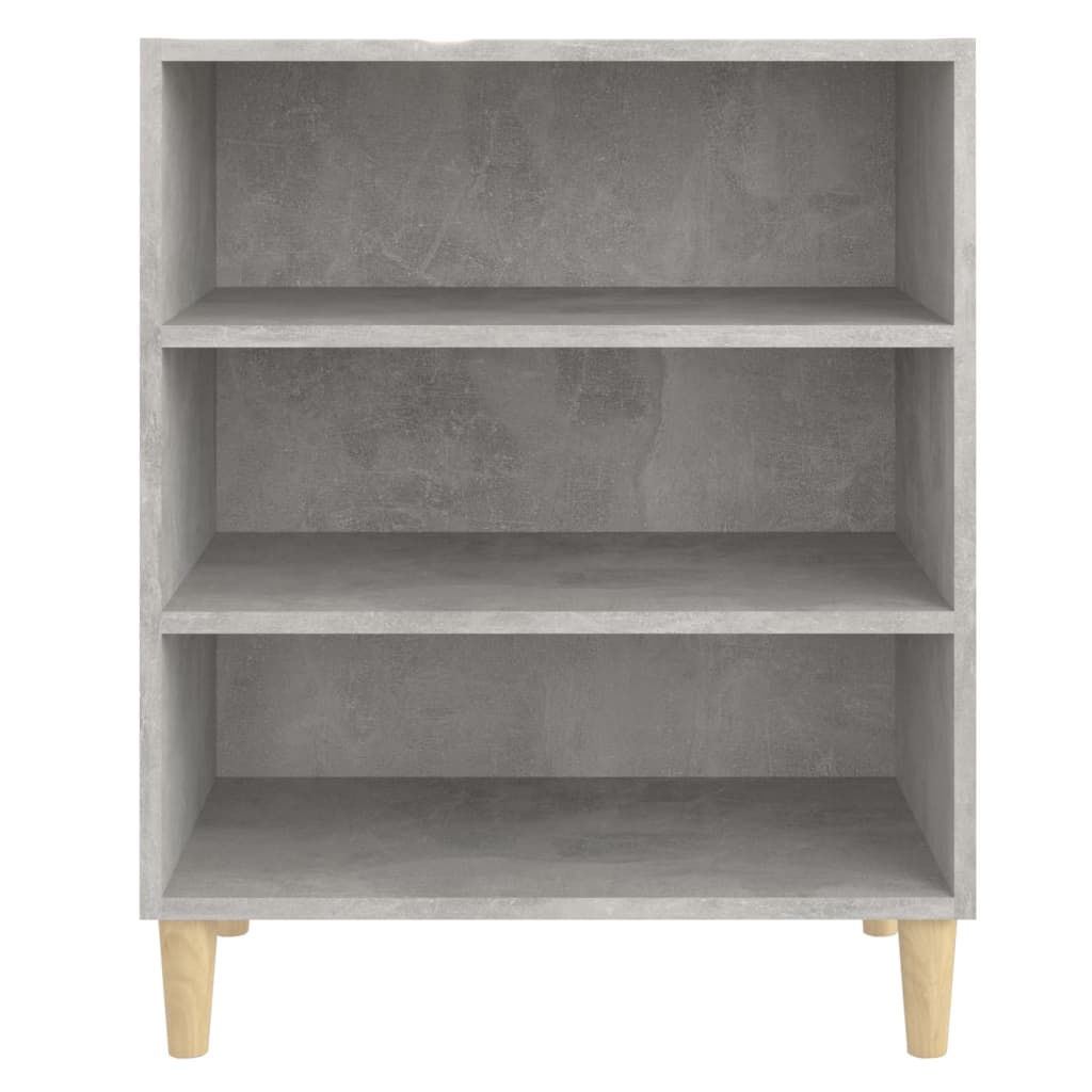 Skænk Beton Grå 57x35x70 cm Træ Materiale