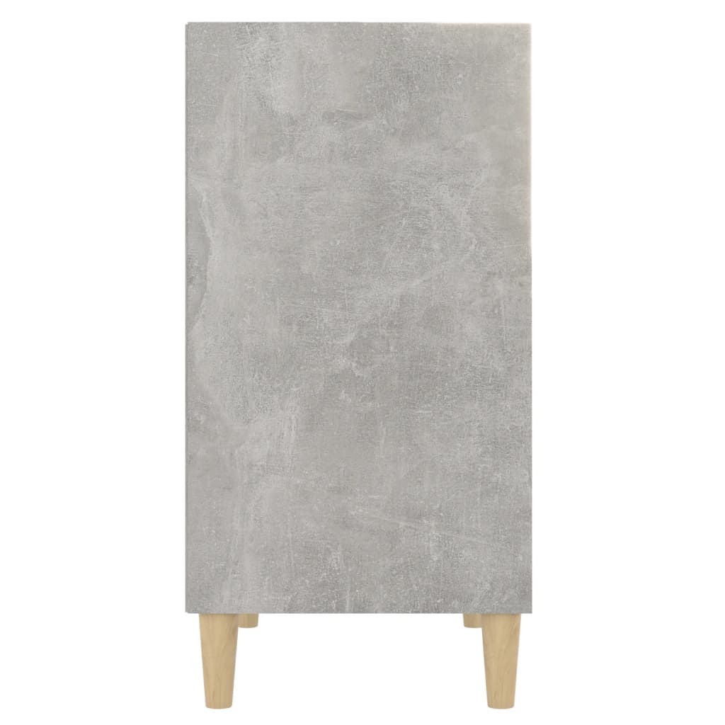 Skænk Beton Grå 57x35x70 cm Træ Materiale