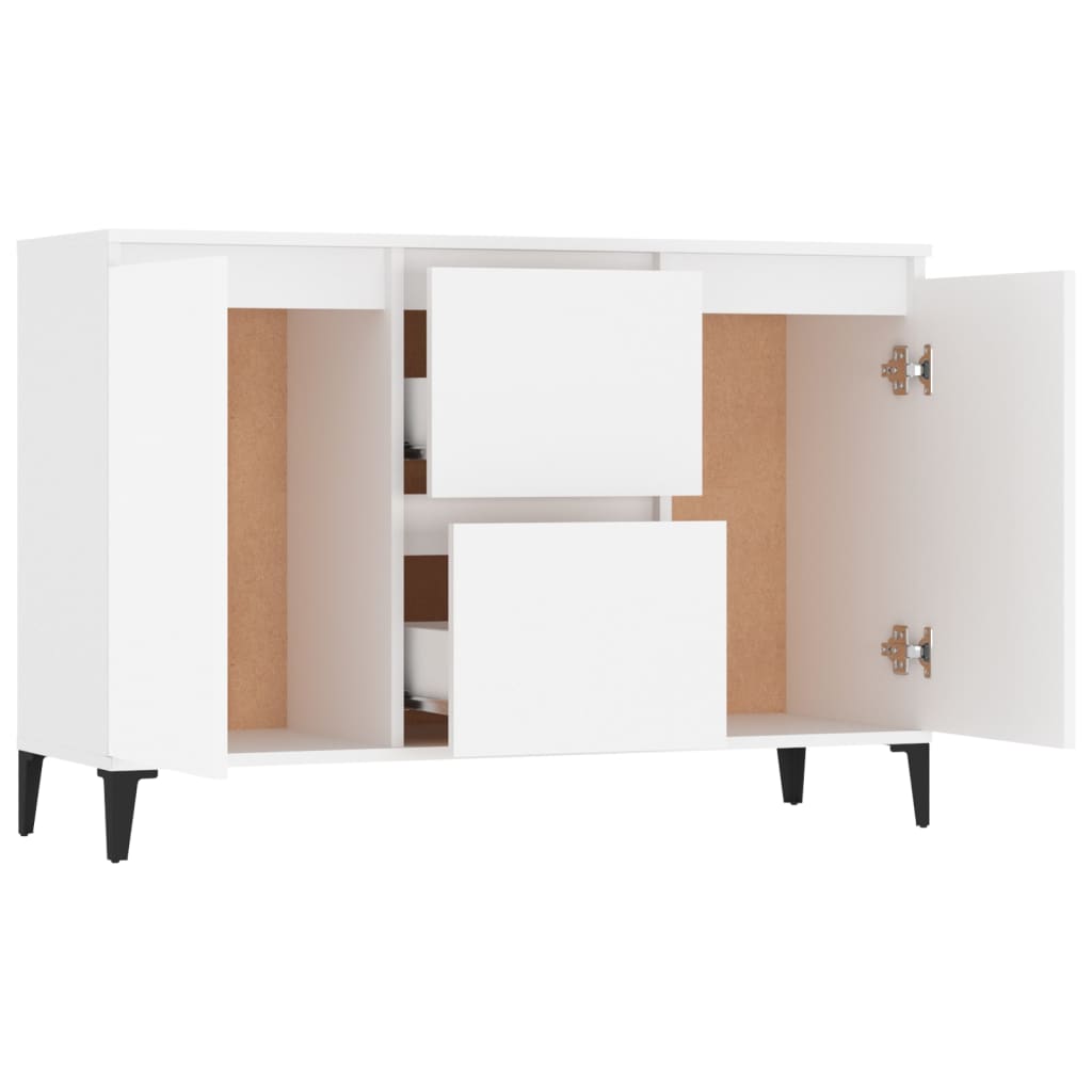 Sideboard Weiß 102x35x70 cm Holzwerkstoff
