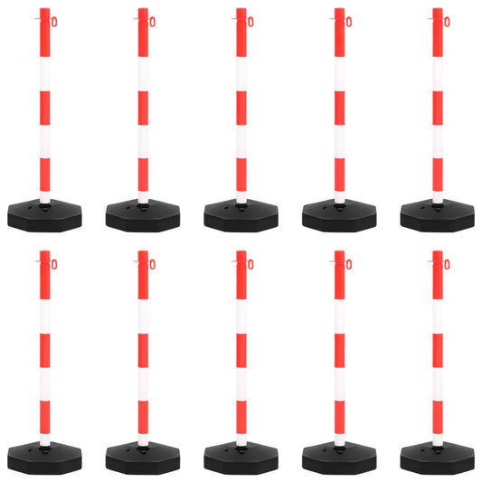 Kettenpfosten-Set mit 10 m Kunststoffkette