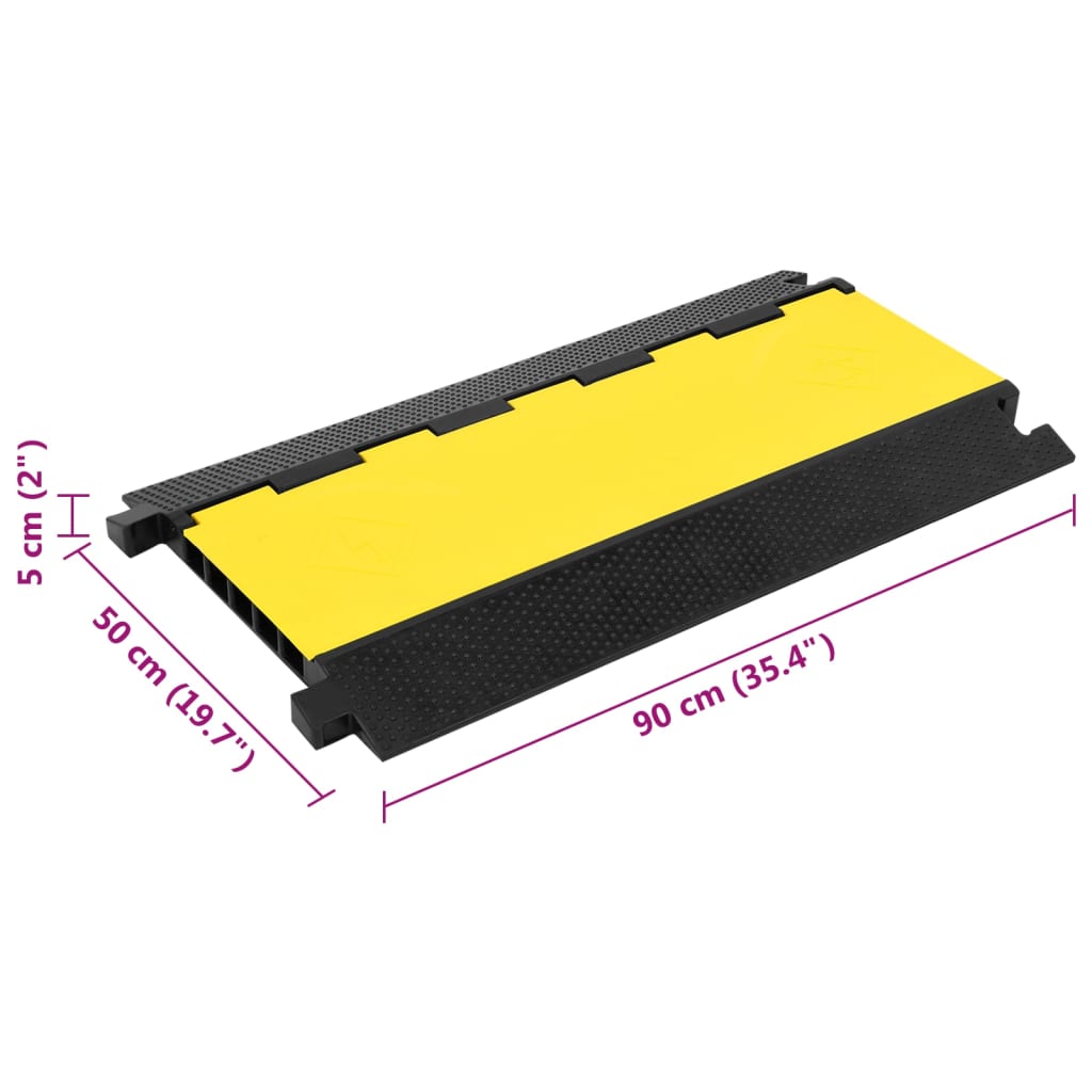 Kabelbro 5 kanals gummi 90 cm