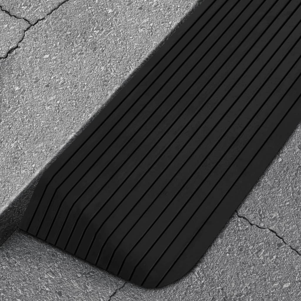 Schwellenrampe 110x41x5 cm Gummi