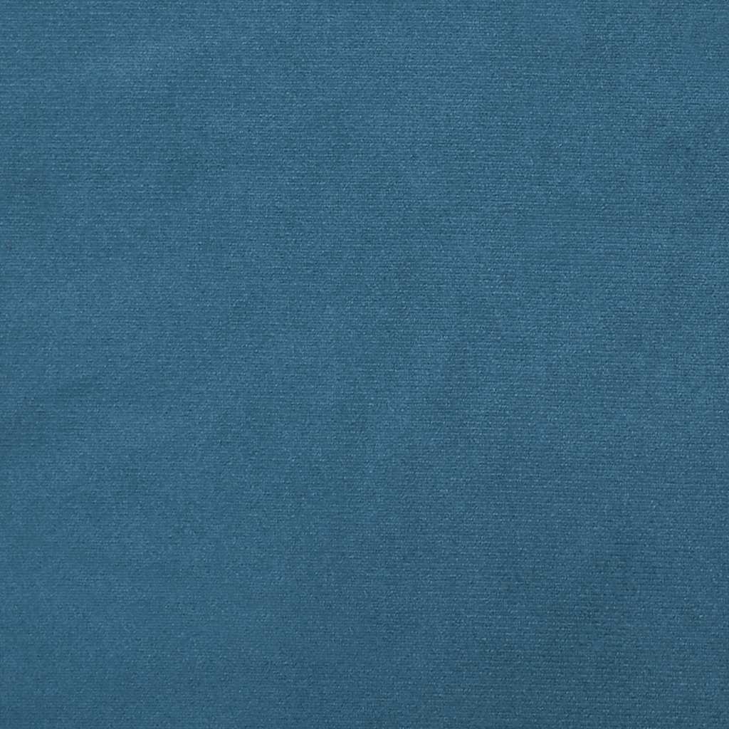 Schaukelstuhl mit Hocker Samt Blau