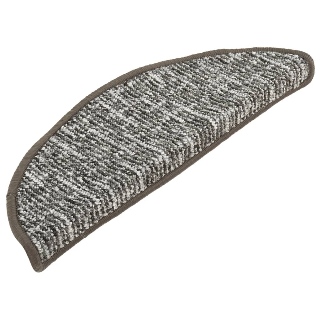 Treppenmatten 15 Stk. Anthrazit 56x17x3 cm