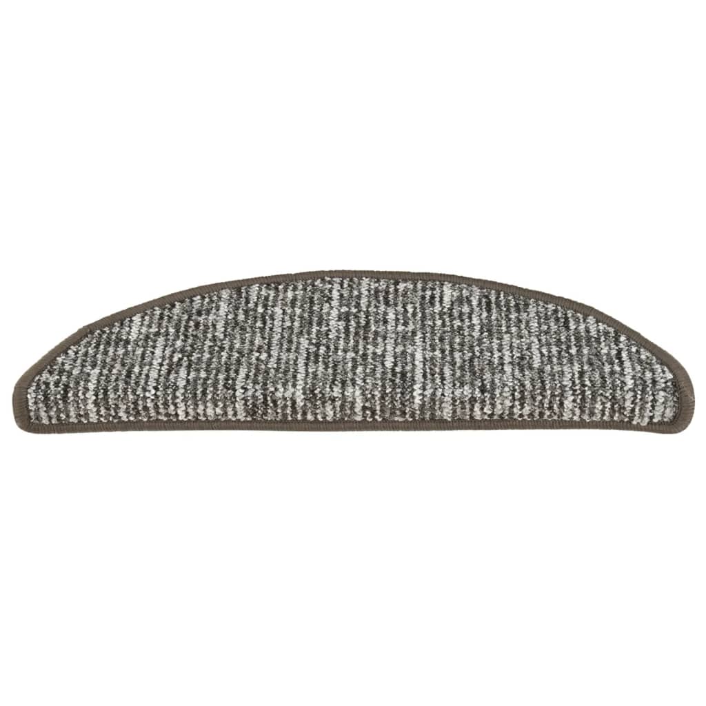 Treppenmatten 15 Stk. Anthrazit 56x17x3 cm