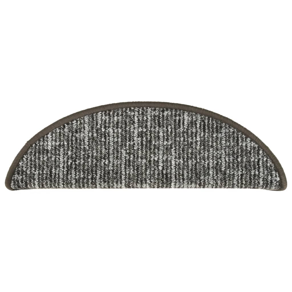 Treppenmatten 15 Stk. Anthrazit 56x17x3 cm