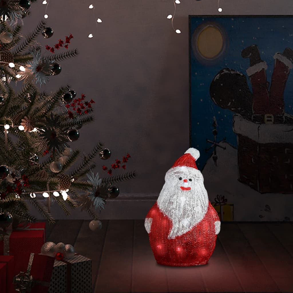 LED Julemand Akryl Indendørs og Udendørs 28 cm