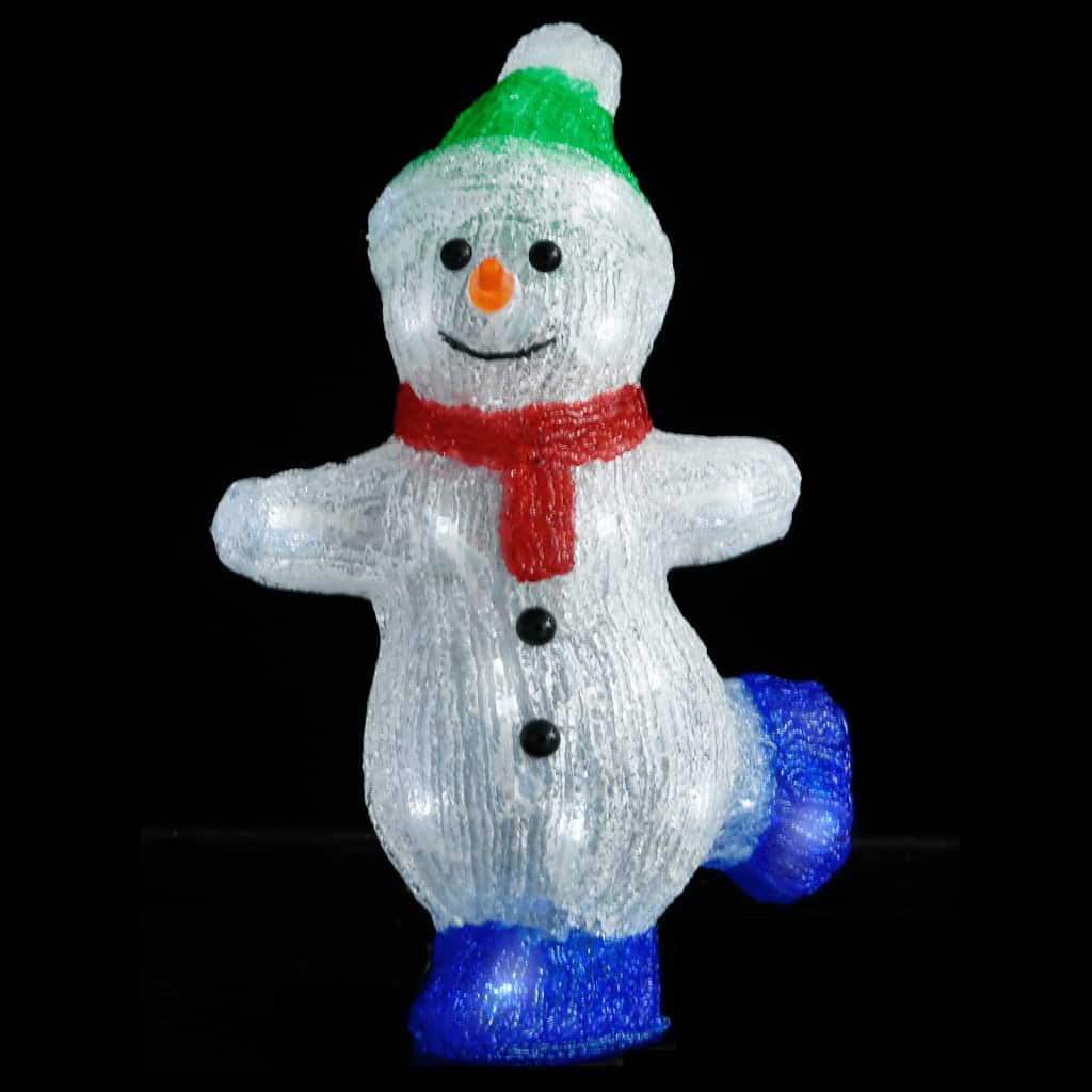 LED Julefigur Snemand Akryl Indendørs og Udendørs 30 cm