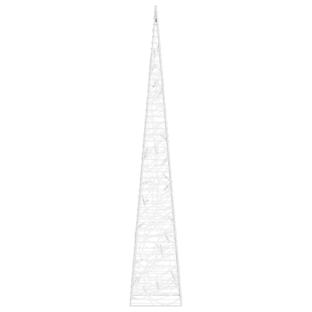 LED lyskegle akryl dekoration kold hvid 60 cm