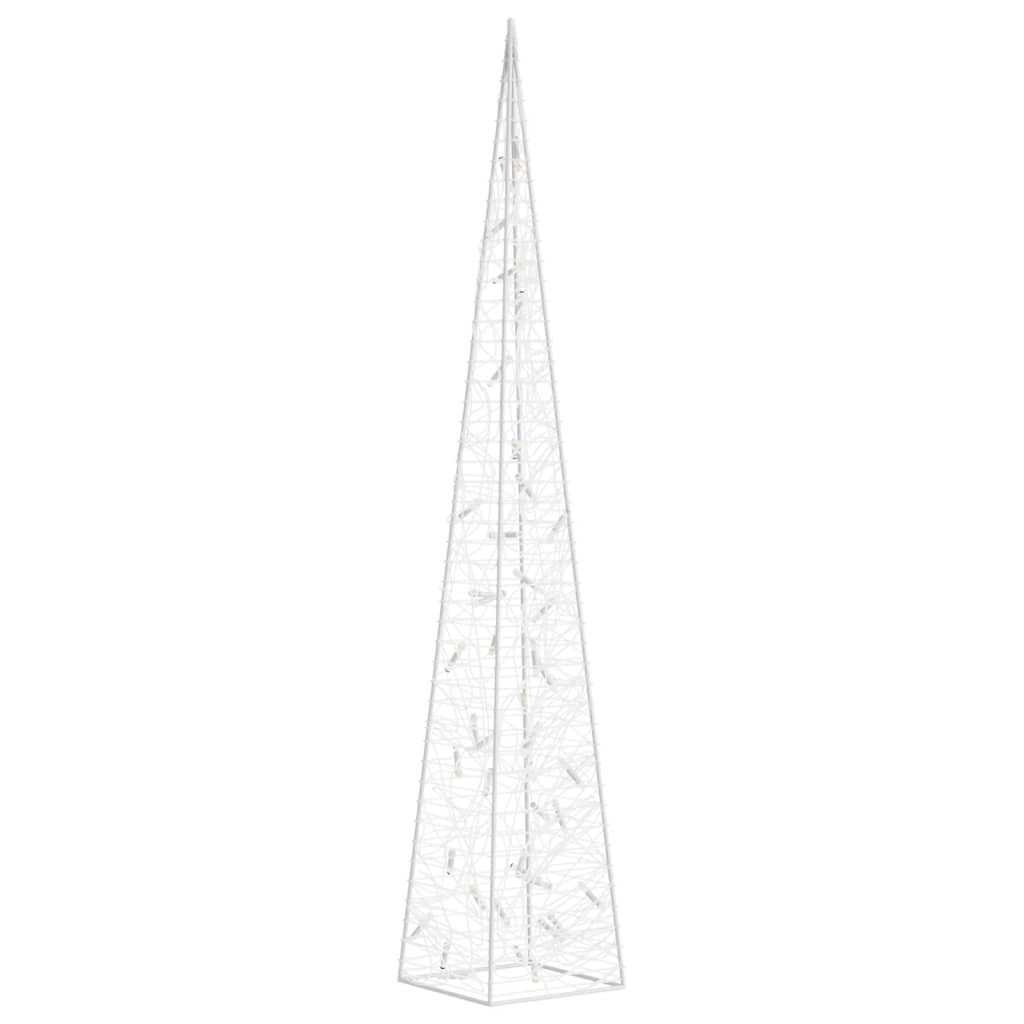 LED lyskegle akryl dekoration varm hvid 90 cm