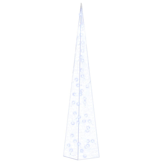 LED-Leuchtkegel Acryl Deko Blau 90 cm