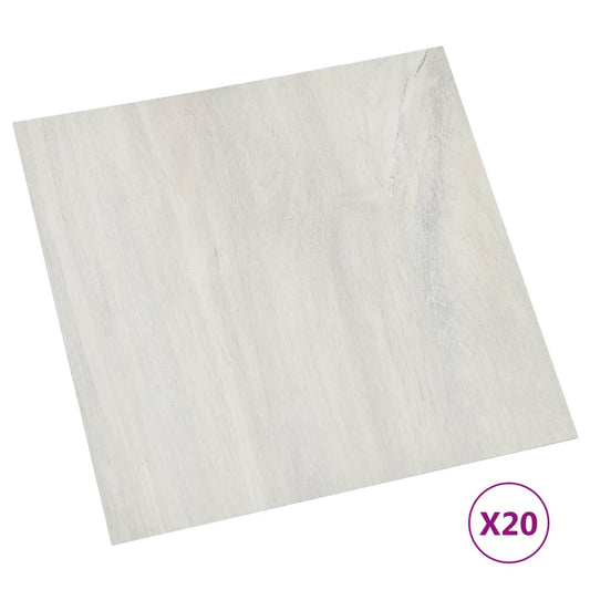 PVC Fliser Selvklæbende 20 stk 1,86 m² Creme