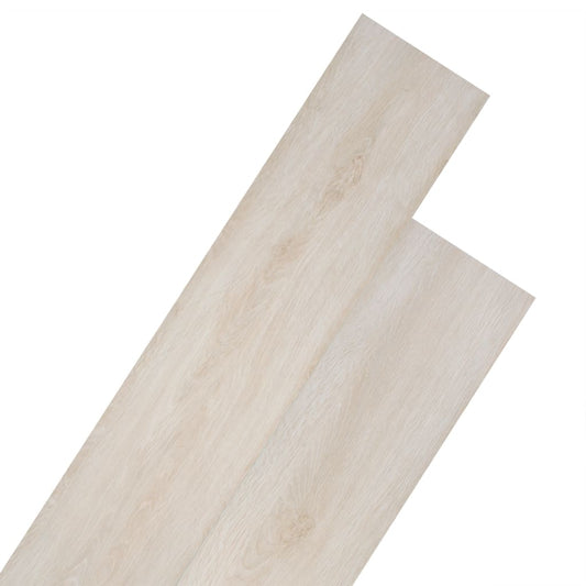 PVC Fliser Selvklæbende 5,21 m² 2 mm Eg Look Hvid