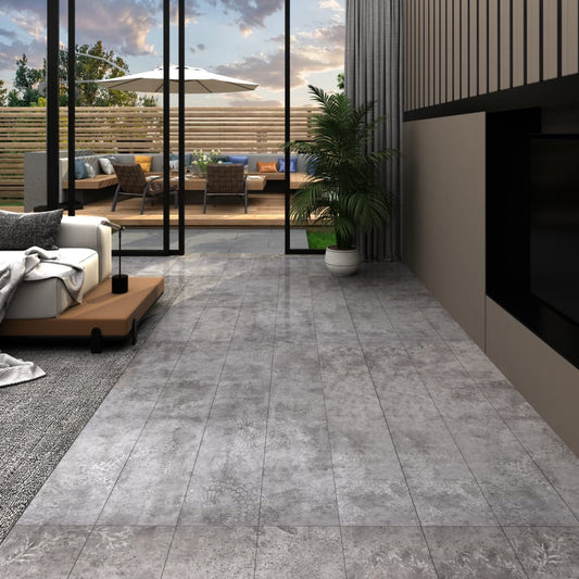PVC Fliser Selvklæbende 5,21 m² 2 mm Beton Grå