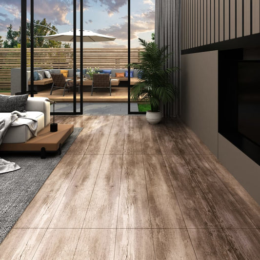 PVC Fliser Selvklæbende 5,21 m² 2 mm Trælook Vasket