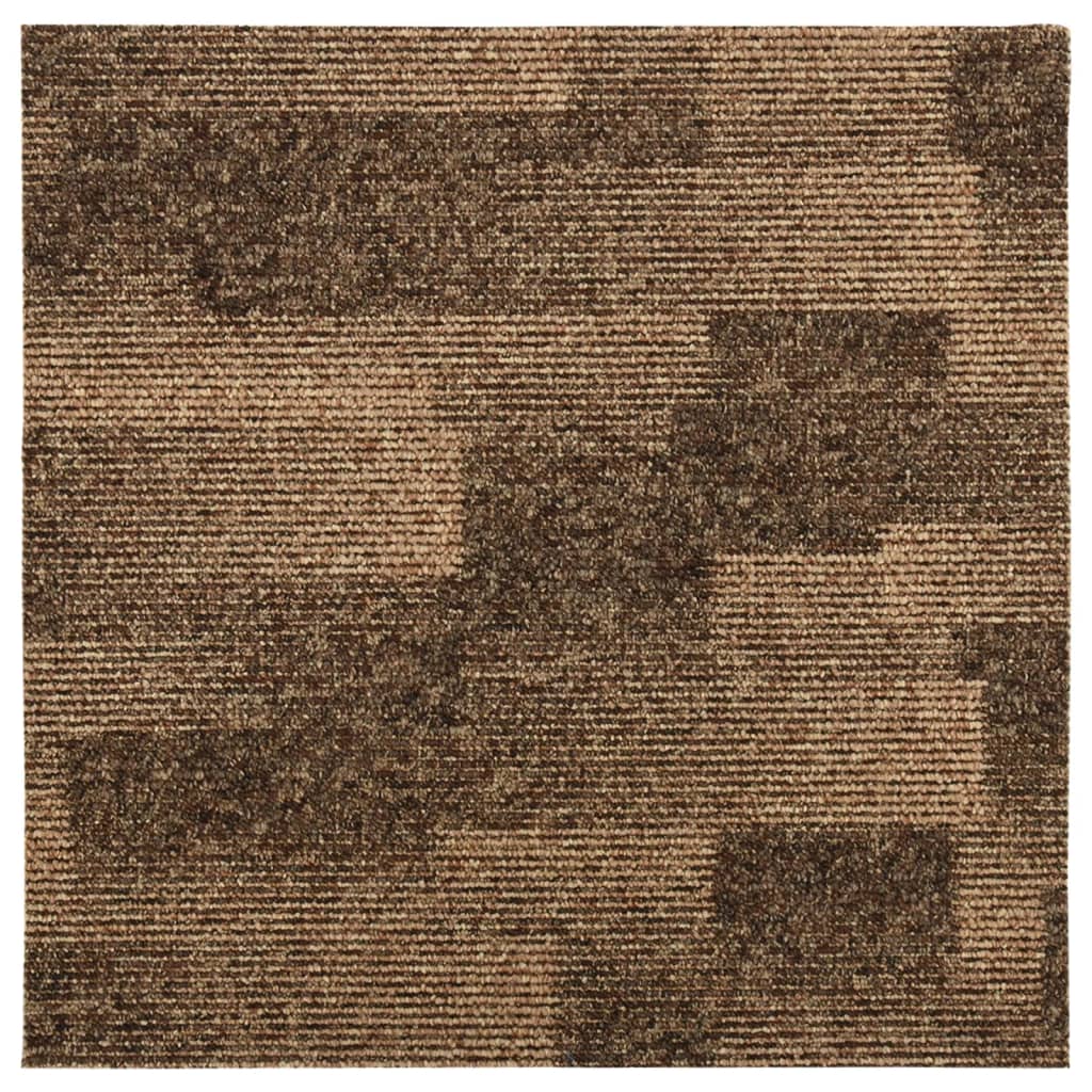 Tæppefliser 20 stk 5 m² brun