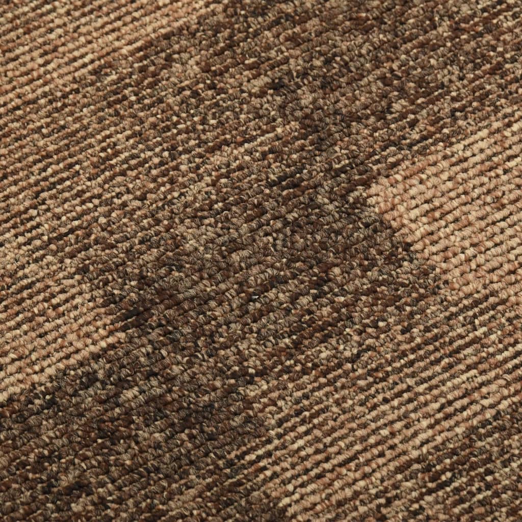 Tæppefliser 20 stk 5 m² brun