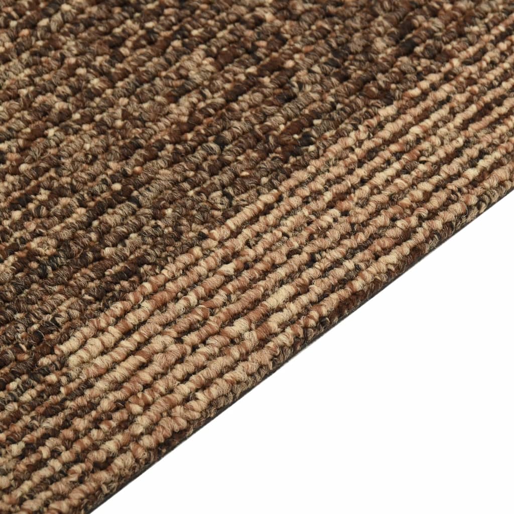 Tæppefliser 20 stk 5 m² brun