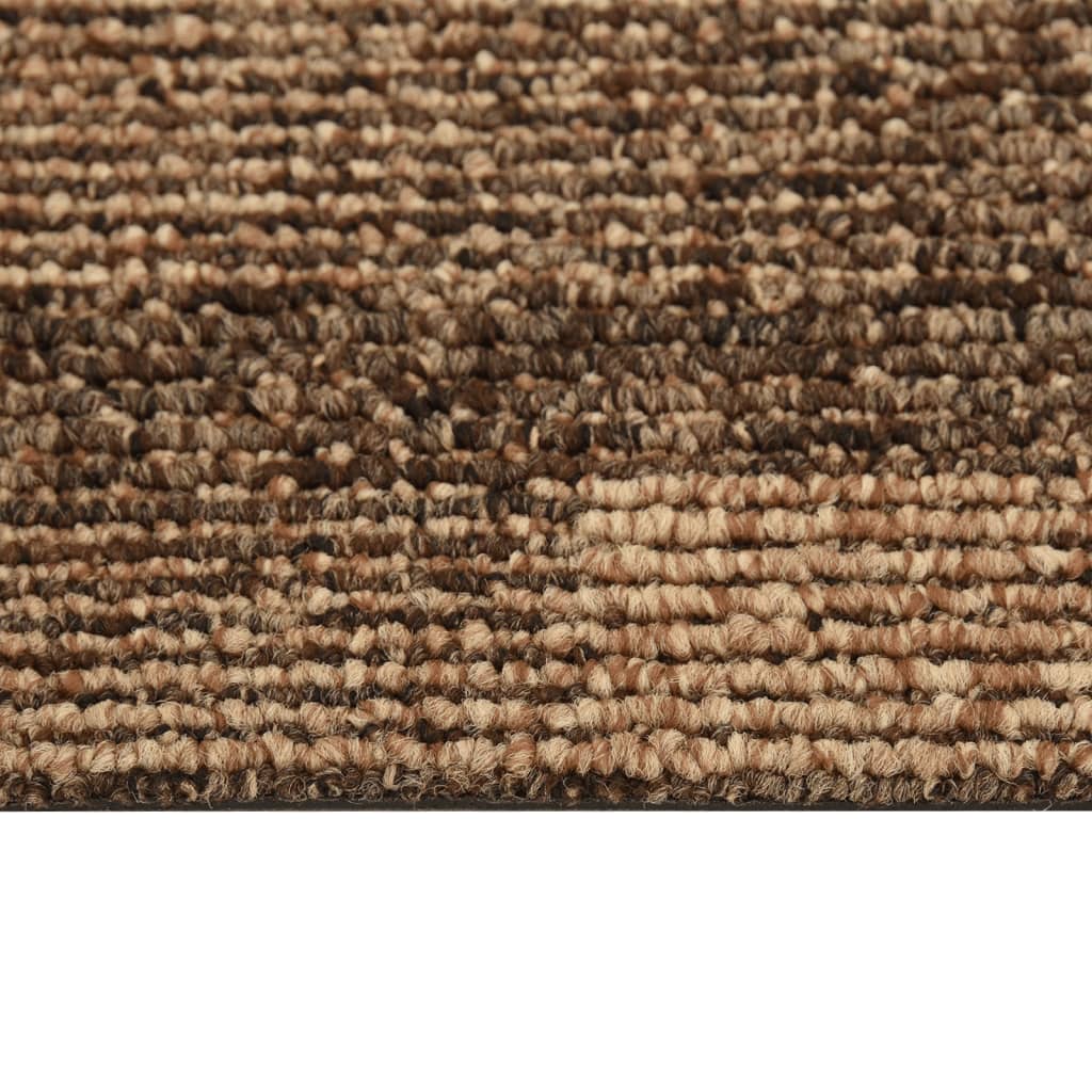 Tæppefliser 20 stk 5 m² brun