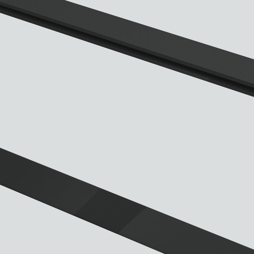 Schiebetür ESG-Glas und Aluminium 102x205 cm Schwarz