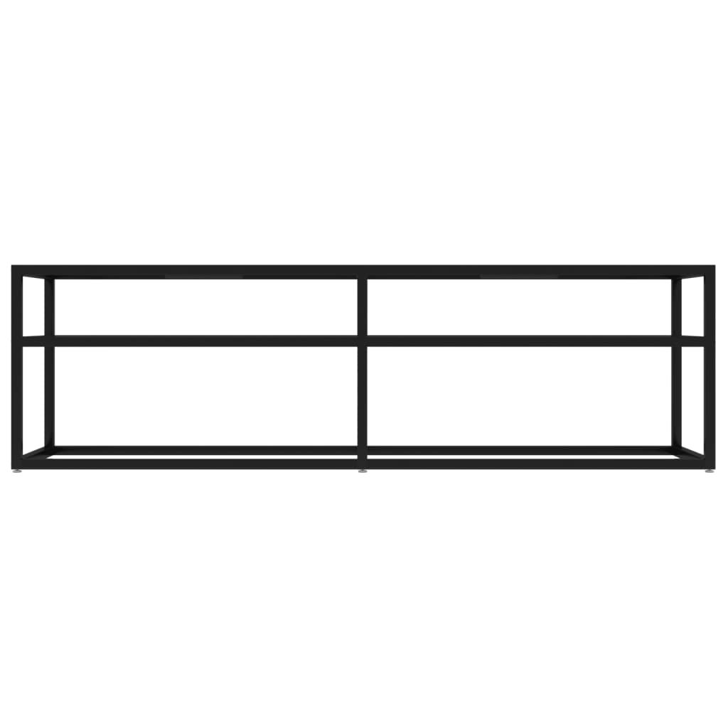 TV-skab Sort 140x40x40,5 cm Hærdet glas