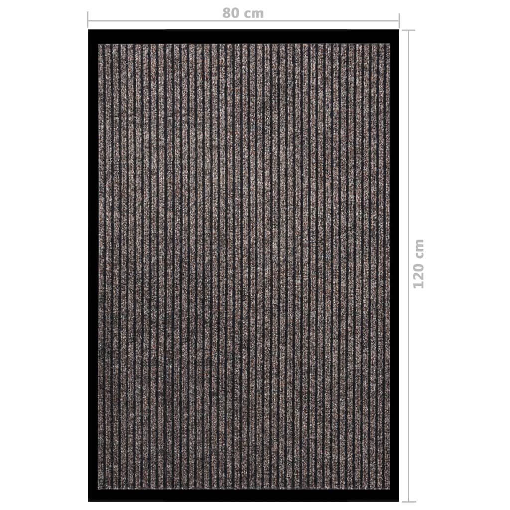 Dørmåtte Stribet Beige 80x120 cm