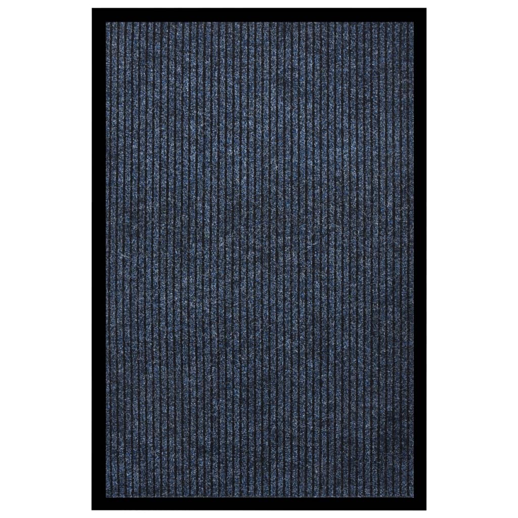 Dørmåtte Stribet Blå 80x120 cm