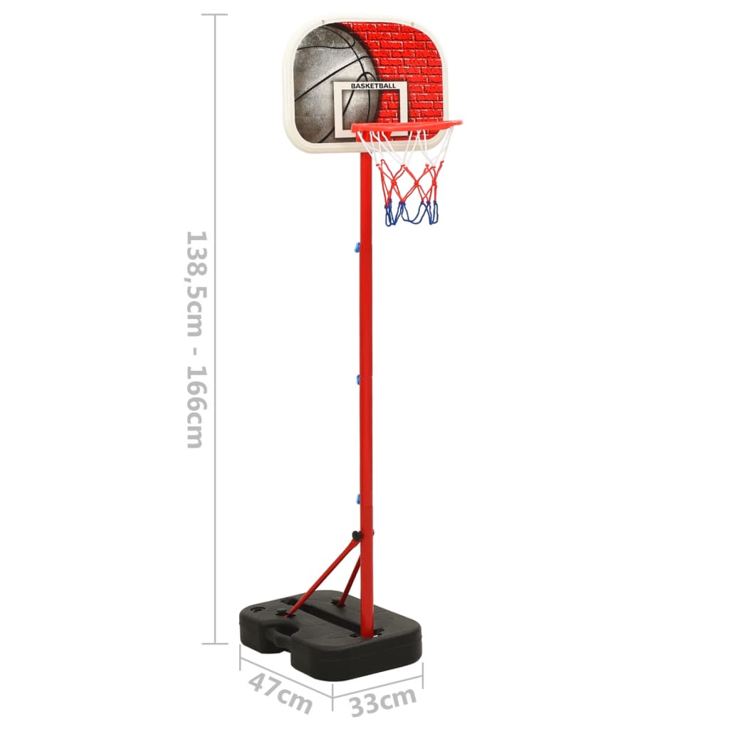 Bærbart basketballspilsæt Justerbart 138,5-166 cm